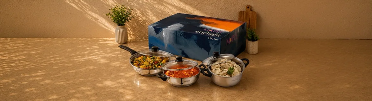 ENCHANT stainless steel cookware set